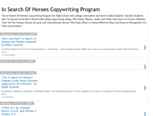 Tablet Screenshot of insearchofheroes.blogspot.com