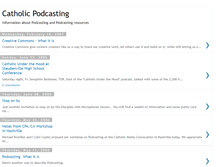 Tablet Screenshot of catholicpodcasting.blogspot.com