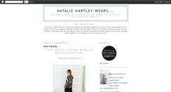 Desktop Screenshot of nataliehartleywears.blogspot.com