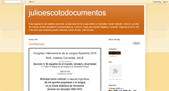 Desktop Screenshot of julioescotodocumentos.blogspot.com