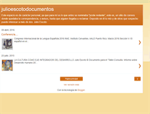 Tablet Screenshot of julioescotodocumentos.blogspot.com