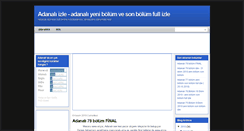 Desktop Screenshot of adanali-tv.blogspot.com