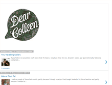 Tablet Screenshot of dearcolleen.blogspot.com