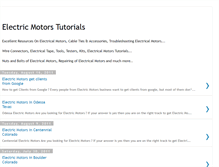 Tablet Screenshot of electric-motors-tutorials.blogspot.com