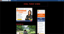 Desktop Screenshot of coolfunnysigns.blogspot.com