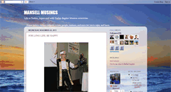 Desktop Screenshot of mansellmusings.blogspot.com