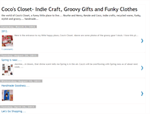 Tablet Screenshot of cocosclosetlovesindie.blogspot.com