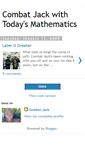 Mobile Screenshot of combatjackwithtodaysmathematics.blogspot.com
