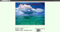 Desktop Screenshot of maggiesmetawatershed.blogspot.com