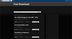 Desktop Screenshot of freedownload2010.blogspot.com