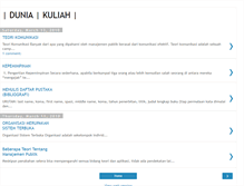 Tablet Screenshot of dunia-kuliah.blogspot.com