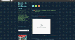 Desktop Screenshot of objectosdedesignsustentavel.blogspot.com