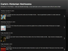 Tablet Screenshot of carlasvictorianheirlooms.blogspot.com