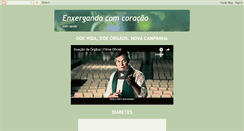 Desktop Screenshot of enxergandocomcoracao.blogspot.com