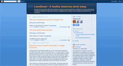 Desktop Screenshot of leandream.blogspot.com