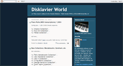 Desktop Screenshot of disklavierworld.blogspot.com
