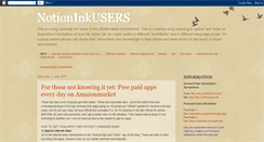 Desktop Screenshot of notioninkusers.blogspot.com