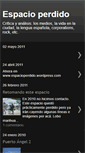 Mobile Screenshot of espacioperdido.blogspot.com