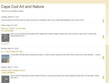 Tablet Screenshot of capecodartandnature.blogspot.com