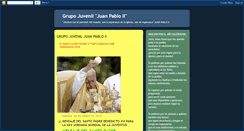 Desktop Screenshot of grupojuveniljuanpabloii.blogspot.com