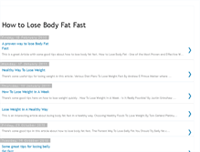 Tablet Screenshot of howtolosebodyfatfast.blogspot.com