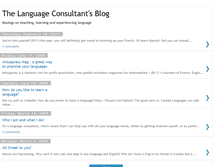 Tablet Screenshot of language-consultant.blogspot.com