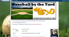 Desktop Screenshot of baseballbytheyard.blogspot.com