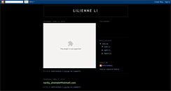 Desktop Screenshot of lilienneli.blogspot.com