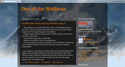 Desktop Screenshot of denofthewolfman.blogspot.com