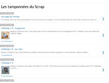 Tablet Screenshot of lestamponneesduscrap.blogspot.com