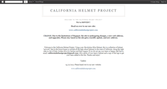 Desktop Screenshot of californiahelmetproject.blogspot.com