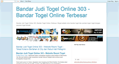 Desktop Screenshot of bandarjuditogelonline303.blogspot.com