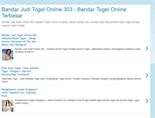 Tablet Screenshot of bandarjuditogelonline303.blogspot.com