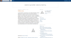 Desktop Screenshot of educacion-inclusiva.blogspot.com