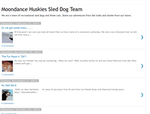 Tablet Screenshot of moondancehuskiessleddogteam.blogspot.com