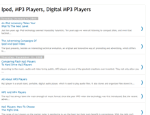 Tablet Screenshot of ipod2mp3players.blogspot.com