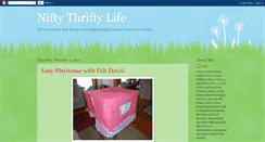 Desktop Screenshot of niftythriftylife.blogspot.com