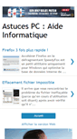 Mobile Screenshot of pc-astuces-pc.blogspot.com
