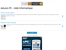 Tablet Screenshot of pc-astuces-pc.blogspot.com