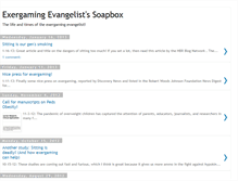 Tablet Screenshot of exergamingevangelist.blogspot.com