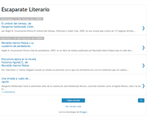 Tablet Screenshot of escaprateliterario.blogspot.com