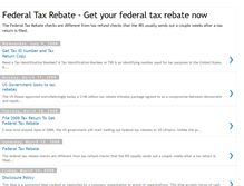 Tablet Screenshot of federaltaxrebate.blogspot.com