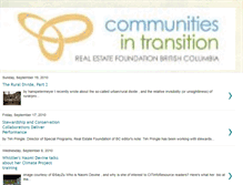 Tablet Screenshot of communitytransition.blogspot.com