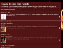 Tablet Screenshot of escueladecircoparanairobi.blogspot.com