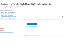 Tablet Screenshot of bedava-lig-tv-izlesene.blogspot.com