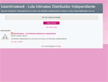 Tablet Screenshot of lolaintimatesdi.blogspot.com