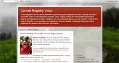 Desktop Screenshot of cancerregistry.blogspot.com
