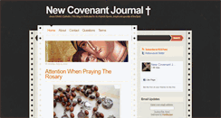 Desktop Screenshot of newcovenantjournal.blogspot.com