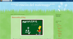 Desktop Screenshot of elrincondelmatemago.blogspot.com