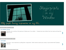 Tablet Screenshot of fingerprintsonmywindow.blogspot.com